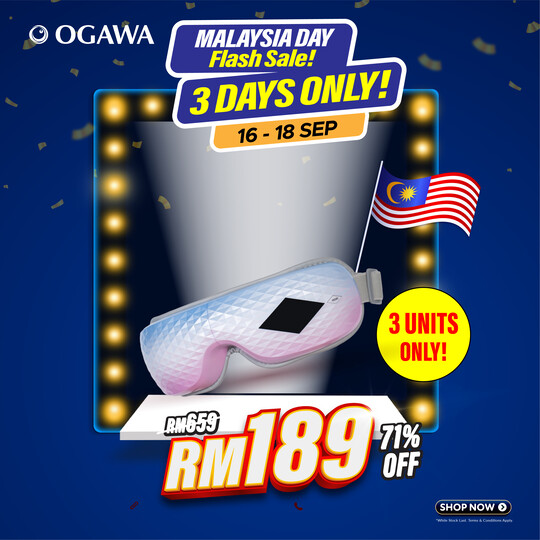 [Apply Code: 6TT31] OGAWA Smart Eye Massager (Aurora Breeze)*